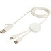 Citala 150 cm 5-in-1 Kabel aus recyceltem Kunststoff für Datenübertragung und 27W Schnellladung, weiss
