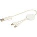 Citala 30 cm 5-in-1 Kabel aus recyceltem Kunststoff für Datenübertragung und 27W Schnellladung, weiss