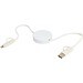 Citala 90 cm 5-in-1 Kabel aus recyceltem Kunststoff für Datenübertragung und 40W Schnellladung, weiss