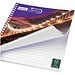Desk-Mate® A4 Spiralnotizbuch mit bedruckter Rückseite, weiß, 80 pages