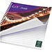 Desk-Mate® A5 Notizbuch mit Spiralbindung, weiß/schwarz, 50 pages