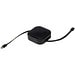 Gloas Aufrollbares 5 in 1 Kabel aus Recyclingmaterial mit Datensynchronisierung und 100 W Schnellladefunktion sowie Smartphone Toolkit, schwarz