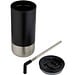 Grayson 480 ml RCS recycelter Isolierbecher mit Trinkhalm, schwarz