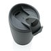 GRS recycelter PP-Becher mit Flip-Deckel, anthrazit