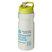 H2O Active® Eco Base 650 ml Sportflasche mit Ausgussdeckel, elfenbeinweiß/ limone