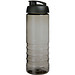 H2O Active® Eco Treble 750 ml Sportflasche mit Stülpdeckel & Trinkklappe, kohle, schwarz