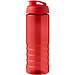 H2O Active® Eco Treble 750 ml Sportflasche mit Stülpdeckel & Trinkklappe, rot, rot