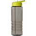 H2O Active® Eco Treble 750 ml Sportflasche mit Stülpdeckel & Trinktülle, kohle, limone