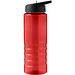 H2O Active® Eco Treble 750 ml Sportflasche mit Stülpdeckel & Trinktülle, rot, schwarz