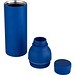 Illuminate 650 ml RCS doppelwandige Isolierflasche aus recyceltem Edelstahl, royalblau