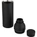 Illuminate 650 ml RCS doppelwandige Isolierflasche aus recyceltem Edelstahl, schwarz