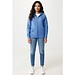 IQONIQ Abisko Zip-Kapuzenpullover aus recycelter Baumwolle, heather blue, XXS