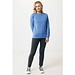 IQONIQ Denali ungefärbt. Rundhals-Sweater aus recycelter BW, heather blue, XXS