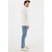 IQONIQ Elgon Quarter-Zip-Sweater aus rec. Baumwolle, ivory white, M