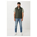 Iqoniq Meru Herren Bodywarmer aus recyceltem Polyester, khaki, XL