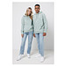 Iqoniq Trivor Mikrofleece-Kapuzenjacke aus recyc. Polyester, Iceberg green, L