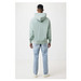 Iqoniq Yoho Relax-Hoodie aus recycelter Baumwolle, Iceberg green, L