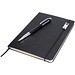 Legato Elegance A5 Hardcover Notizbuch mit Tintenroller Set, schwarz