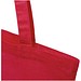 Madras 140 g/m² Baumwoll Tragetasche aus GRS recycelter Baumwolle, 7L, rot