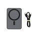 Magnetix 5.000mAh magnetische Powerbank aus RCS recycel. ABS, schwarz