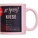 Matte Sublimationstasse aus Keramik ARIEL, pink