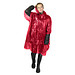 Mayan Regenponcho mit Aufbewahrungstasche aus recyceltem Kunststoff, rot