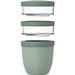 Mepal Ellipse Dreiteiliger, 500 ml + 2 x 200 ml Lunchpot, salbei