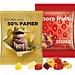 Minitüte, 15 g, recyclingfähiges Papier weiß, Trolli Fruchtgummibären, 30% Fruchtsaftqualität, inkl. Druck