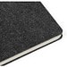 MISHIMA. A5-Ringbuch mit flexiblem Einband aus recyceltem Filz (100% rPET) mit linierten Seiten, Dunkelgrau