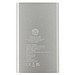 Pep 4000 mAh Type-C Powerbank aus recyceltem Aluminium, silber