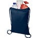 Peru Blend 180 g/m² Sportbeutel aus GRS recycelter Baumwolle 5L, navy