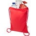 Peru Blend 180 g/m² Sportbeutel aus GRS recycelter Baumwolle 5L, rot