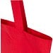 Peru Blend 180 g/m² Tragetasche aus GRS recycelter Baumwolle 7L, rot
