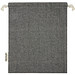 Pheebs 150?g/m2 GRS Zuziehbeutel aus Recyclingbaumwolle mittel 1,5 l, heather schwarz