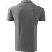 Polohemd Herren Pique Polo, XL, dunkelgrau melliert