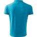 Polohemd Herren Pique Polo, XL, türkisblau