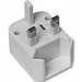 Reiseadapter in einem Kunststoffetui mit Adaptern für US, UK, AUS, Asien und EU, weiss