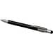 Rill RCS recycelter Kugelschreiber mit Stylus und Fidget Spinner (blaue Mine), schwarz