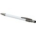 Rill RCS recycelter Kugelschreiber mit Stylus und Fidget Spinner (blaue Mine), weiss