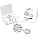 ROMINOX® Key Tool // Lucky Charm - 19 functions (Kleeblatt Glücksbringer), silber