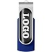Rotate USB-Stick 3.0 mit Doming, blau, 32GB