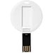 Round Credit Card USB-Stick, weiss, 16GB
