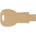 Schlüssel USB-Stick 2.0 aus recyceltem Papier, Kraftpapier, 16GB