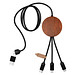 SCX.design C40 5-in-1 Ladekabel aus rPET mit 10W Ladepad und Leuchtlogo, holz