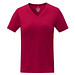 Somoto T-Shirt mit V-Ausschnitt für Damen, rot, XXL