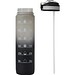 Sport-Trinkflasche HYDRO LEVEL,grau, schwarz