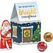 Standbodenbox, Mini Schoko Weihnachtsmänner, inkl. Druck