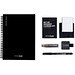 STARTER KIT INFINITEBOOK A5. Kit bestehend aus einem "Infinitebook", Reinigungsset, Marker und Markerhalter, Schwarz