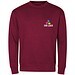 MALFINI Sweatshirt unisex Crew, L, garnet