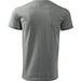 T-Shirt Herren Basic, S, dunkelgrau melliert